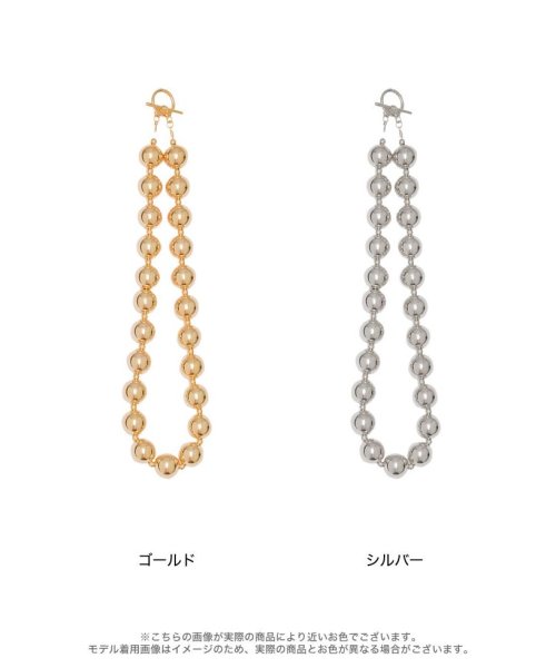 Re:EDIT(リエディ)/[2024SS Accessory Collection]ビッグボールチェーンネックレス[返品交換不可]/img08