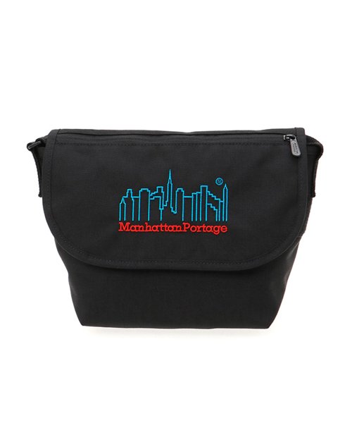 Manhattan Portage(マンハッタンポーテージ)/Nylon Messenger Bag JR Flap Zipper Pocket 3D Embroidery Neon/img02