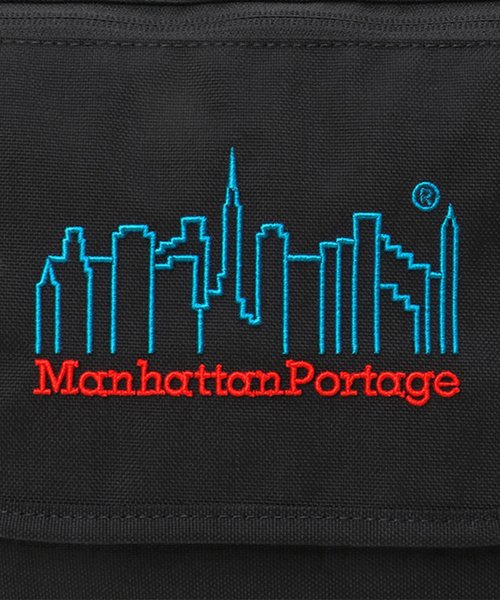 Manhattan Portage(マンハッタンポーテージ)/Nylon Messenger Bag JR Flap Zipper Pocket 3D Embroidery Neon/img09