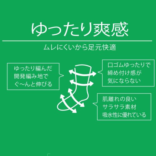 manzoku(満足)/満足 ： ゆったり爽感 花柄 ソックス クルー丈 サラサラ素材(3145－34M) 婦人 女性 レディースフクスケ fukuske 福助 公式/img04