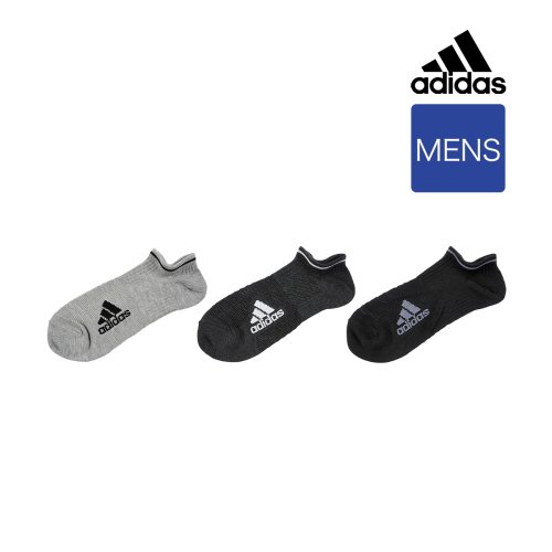 Adidas(アディダス)/ADIDAS(アディダス) ： SUPER MESH ワンポイント メランジ柄 ソックス スニーカー丈 3足組 スーパーメッシュ(06E54W) 紳士 男性 メ/img01