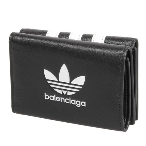 BALENCIAGA(バレンシアガ)/BALENCIAGA × adidas バレンシアガ アディダス MINI WALLET  三つ折り 財布 レザー/img03