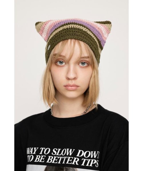 SLY(スライ)/KITTY KNIT BEANIE/img33