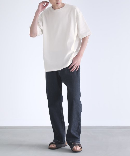 osharewalker(オシャレウォーカー)/『汗じみ防止・消臭機能付きTシャツ』メンズ 無地 半袖 汗じみ防止 消臭 リピュール加工 シンプル 着回し コットン100％ 綿100％/img09