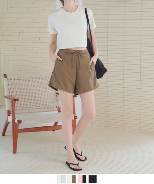 SEA DRESS(シードレス)/カップ付半袖Tシャツ×ショートパンツ/セット水着/img01