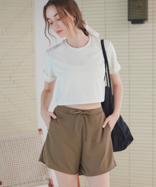 SEA DRESS(シードレス)/カップ付半袖Tシャツ×ショートパンツ/セット水着/img03