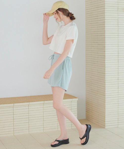 SEA DRESS(シードレス)/カップ付半袖Tシャツ×ショートパンツ/セット水着/img05