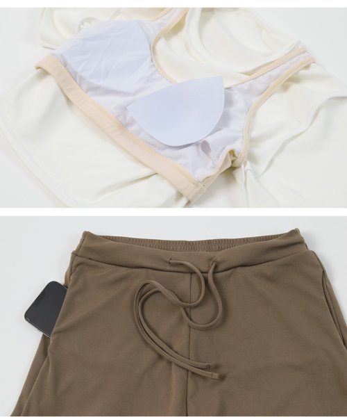 SEA DRESS(シードレス)/カップ付半袖Tシャツ×ショートパンツ/セット水着/img15
