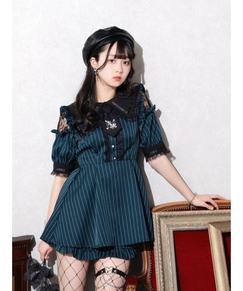 刺繍ネクタイ付きレースフリルセットアップ 人気・おすすめ｜使いやすい・旅行におすすめ 品質保証 全国発送 正規品・日本国内発送・安心保証付き