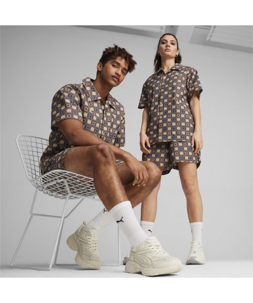 PUMA(PUMA)/ユニセックス CLASSICS ニュー プレップ AOP ウーブン 半袖 ポロシャツ/img13