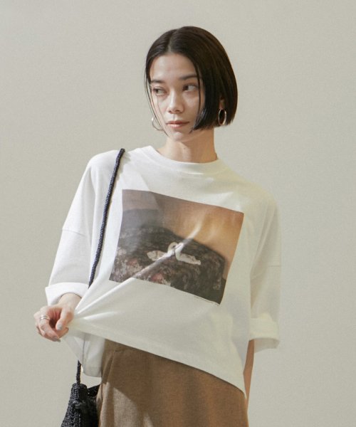 サロン　アダム　エ　ロペ(サロン　アダム　エ　ロペ)/【Alec Soth（アレック・ソス）】[24SS]クロップドフォトTシャツ/img08