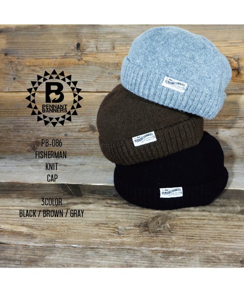 PENNANT BANNERS(ペナントバナーズ)/帽子 キャップ フィッシャーマンニットキャップ FISHERMAN KNITCAP PENNANTBANNERS PB086/img01