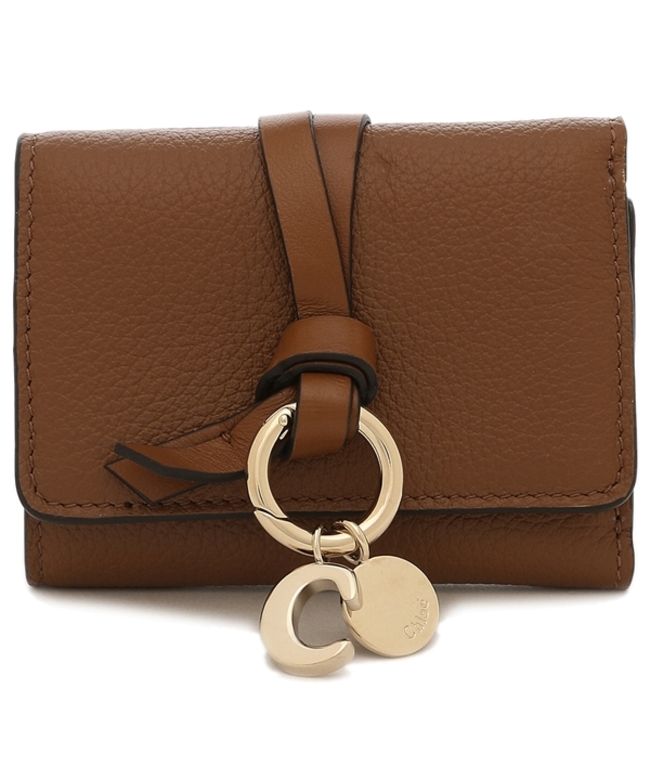 Chloé リトルホース 三つ折り財布 バーガンディ Chloe クロエ 三