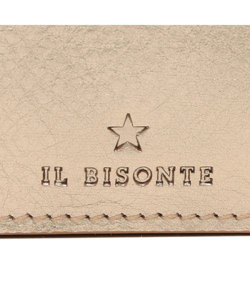 IL BISONTE(イルビゾンテ)/イルビゾンテ 二つ折り財布 コンパクト財布 ゴールド メンズ レディース ユニセックス IL BISONTE SSW014 PV0012 PL103/img06