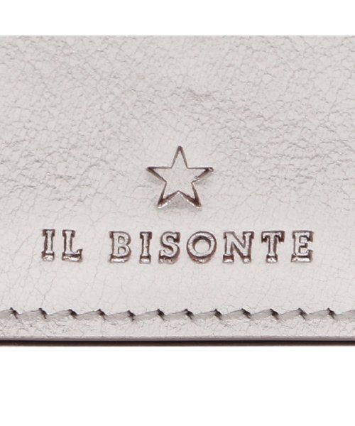 IL BISONTE(イルビゾンテ)/イルビゾンテ 二つ折り財布 コンパクト財布 シルバー メンズ レディース ユニセックス IL BISONTE SSW014 PV0012 SI103/img06