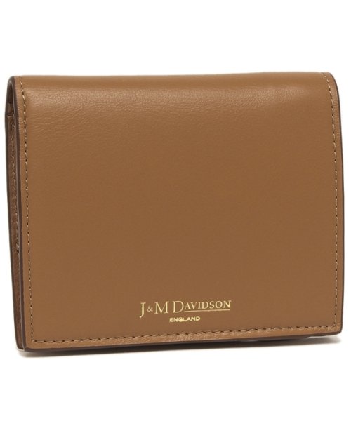 J&M DAVIDSON(ジェイアンドエム　デヴィッドソン)/ジェイアンドエムデヴィッドソン 二つ折り財布 ミニ財布 ブラウン レディース J&M DAVIDSON SBFW0XX SCXX 610G/img01