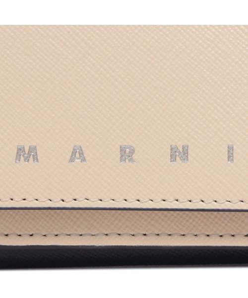 MARNI(マルニ)/マルニ 三つ折り財布 トリフォールド ミニ財布 ロゴ ホワイト マルチカラー メンズ MARNI PFMI0067U1 LV520 ZO718/img06