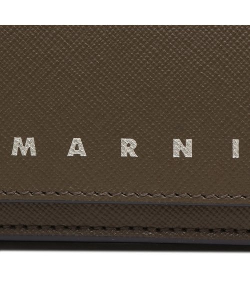 MARNI(マルニ)/マルニ 三つ折り財布 トリフォールド ミニ財布 ロゴ グリーン マルチカラー メンズ MARNI PFMI0067U1 LV520 ZO739/img06