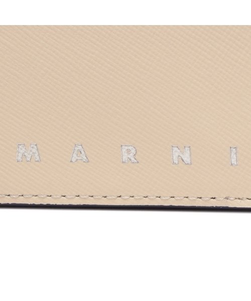 MARNI(マルニ)/マルニ 二つ折り財布 バイフォールド ミニ財布 ロゴ ホワイト マルチカラー メンズ MARNI PFMI0072U0 LV520 ZO718/img06