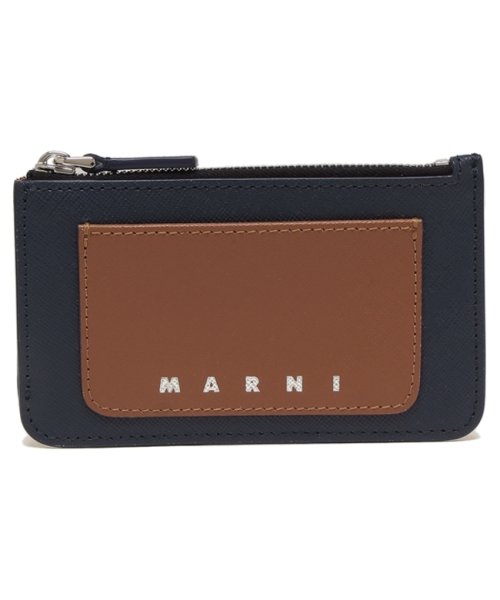 MARNI(マルニ)/マルニ カードケース 定期入れ ブラウン ブルー メンズ MARNI PFMI0080U0 LV520 ZO719/img05