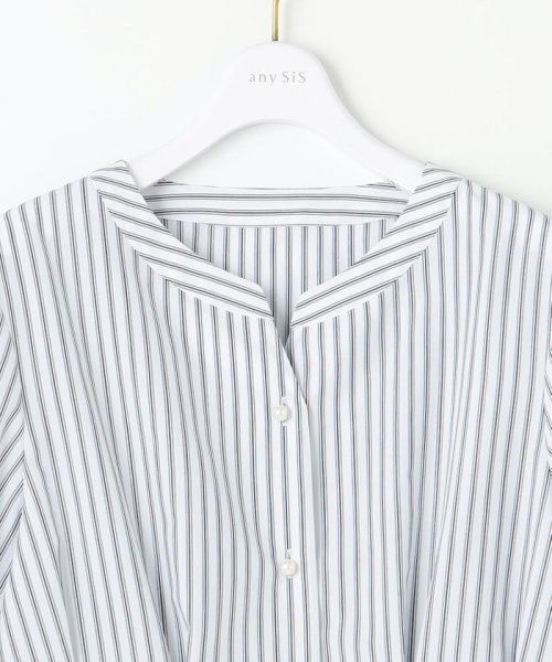any SiS S(エニスィス（小さいサイズ）)/【洗える】タックペプラムシャツ ブラウス/img08