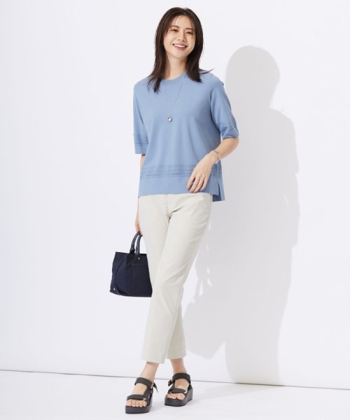 J.PRESS LADIES（LARGE SIZE）(J．プレス　レディス（大きいサイズ）)/【洗える】レーヨンエリートストレッチ 編み柄 ニット/img04