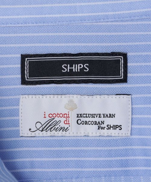 SHIPS MEN(シップス　メン)/SHIPS: ALBINI ジャージー ストライプ ワンピースカラー シャツ/img06