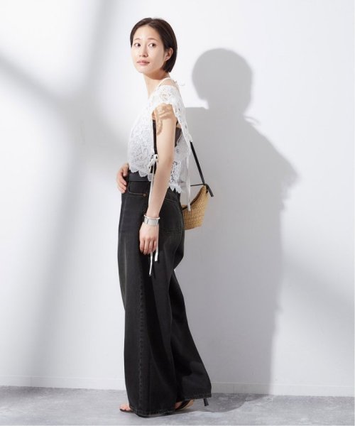 《追加予約2》【HAIKURE/ハイクル】BETHANY MID BLACK asian fit：デニム HAIKURE/ハイクル