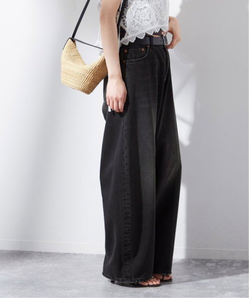 《追加予約2》【HAIKURE/ハイクル】BETHANY MID BLACK asian fit：デニム HAIKURE/ハイクル