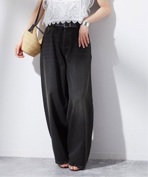 《追加予約2》【HAIKURE/ハイクル】BETHANY MID BLACK asian fit：デニム HAIKURE/ハイクル