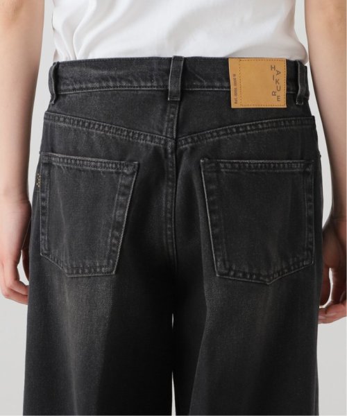 《追加予約2》【HAIKURE/ハイクル】BETHANY MID BLACK asian fit：デニム HAIKURE/ハイクル