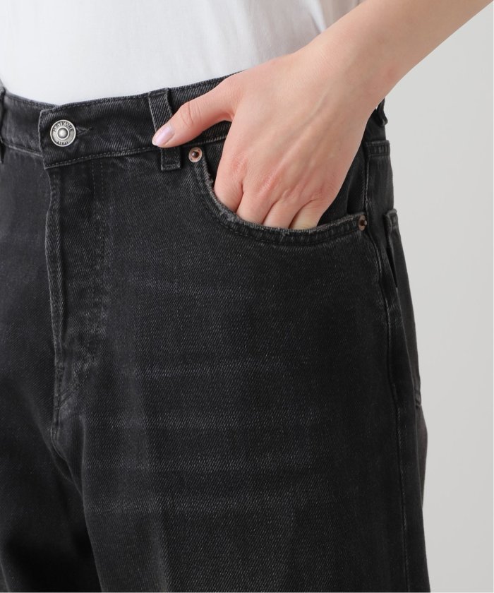 追加予約2》【HAIKURE/ハイクル】BETHANY MID BLACK asian fit：デニム