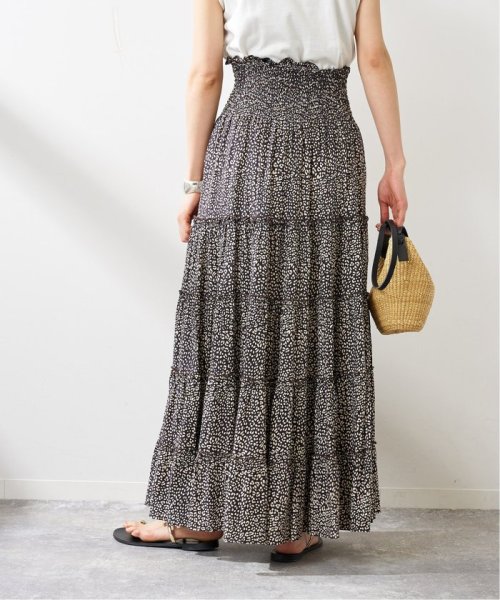 journal standard  L'essage (ジャーナルスタンダード　レサージュ)/《予約》《別注》【LUSANA / ルサーナ】RUFFLE TIRED MAXI SKIRT：スカート/img07