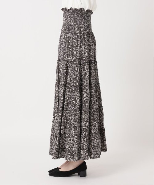 journal standard  L'essage (ジャーナルスタンダード　レサージュ)/《予約》《別注》【LUSANA / ルサーナ】RUFFLE TIRED MAXI SKIRT：スカート/img10