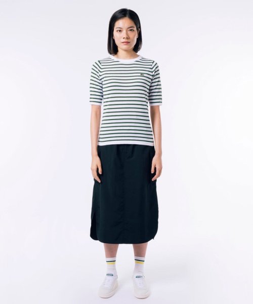 LACOSTE(ラコステ)/UVカット 吸水速乾 ウォッシャブル COOLMAX クールマックス ボーダーニット半袖Tシャツ/img19