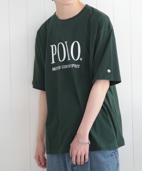 POLO BCS(ポロ　ビーシーエス)/◎別注コラボアイテム◎【POLO BCS / ポロ・ビーシーエス】USコットン オーバーサイズ POLO ロゴプリントT ユニセックス 半袖 クルーネック/img46