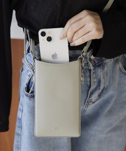 Demiu(Demiu)/全機種対応◎【Demiu / デミュ】Petit Smartphone Bag スマホバッグ ショルダーバッグ スマホショルダー 本革 カウレザー 牛革/img09