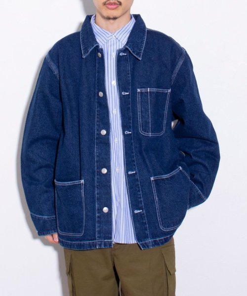 【限定展開】【GLOSTER/グロスター】デニムカバーオール ベーシック GLOSTER/グロスター 限定展開 デニムカバーオール