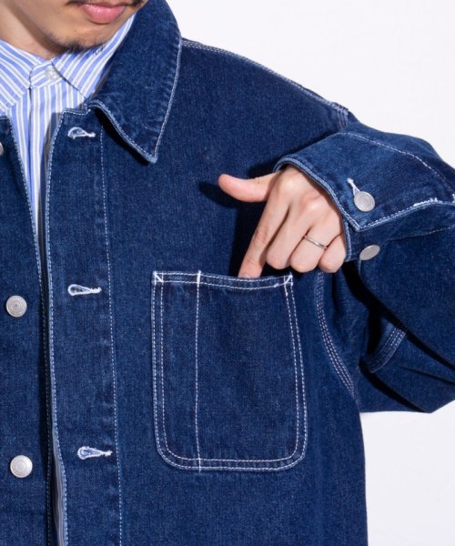 【限定展開】【GLOSTER/グロスター】デニムカバーオール ベーシック GLOSTER/グロスター 限定展開 デニムカバーオール