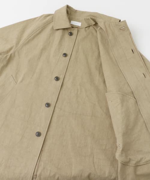 ステンカラーラグランビッグコート 