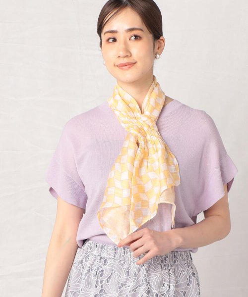 幾何学柄×オンブレー 差しこみ ミニストール 人気・おすすめ｜使いやすい・旅行におすすめ 品質保証 全国発送 日本国内発送・最短翌日お届け