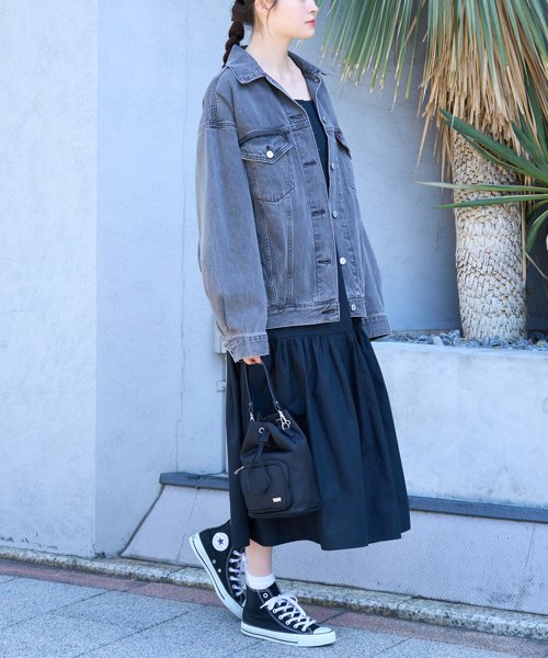 Levi's(リーバイス)/XL WOMEN'S トラッカージャケット ブラック WORN IN/img17