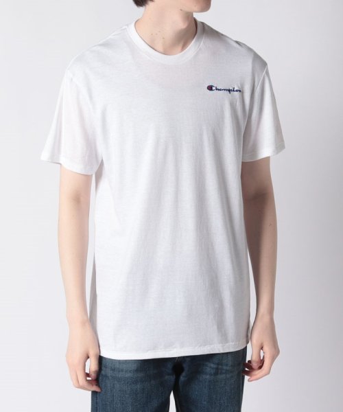 CHAMPION(チャンピオン)/【Champion/チャンピオン】Tシャツ 半袖 ワンポイント ロゴ 無地 カットソー クルーネック ミディアム丈 刺繍 アウトドア T85332－586IKA/img09