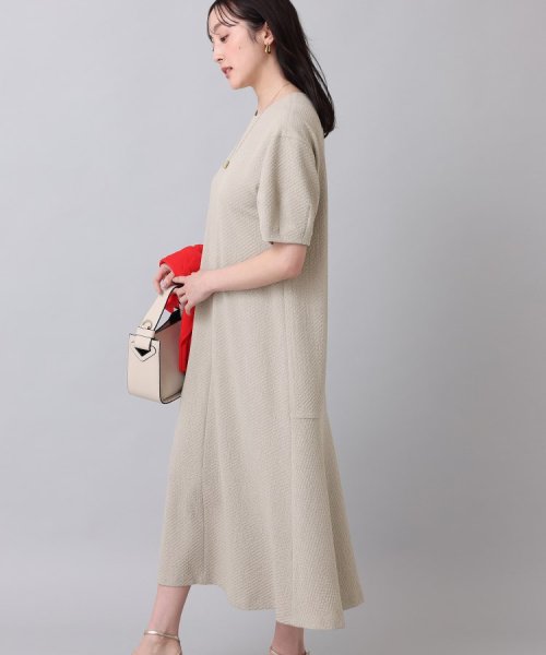 【夏ワンピ／ストレッチ／清涼感】フレアマキシワンピース 