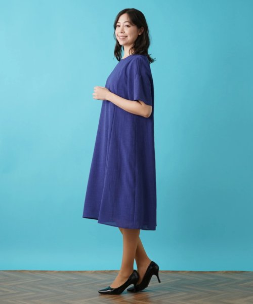 半そでフレアワンピース【プラス企画】 