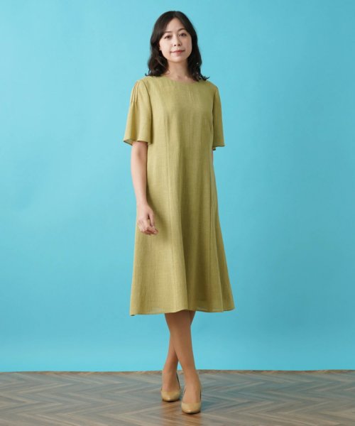 半そでフレアワンピース【プラス企画】 