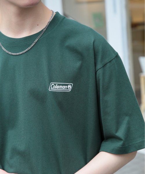 Coleman(Coleman)/◎SETUP7別注商品◎【Coleman / コールマン】ワンポイント Tシャツ ユニセックス 半袖 ビッグシルエット ロゴ クルーネック ロゴT/img24