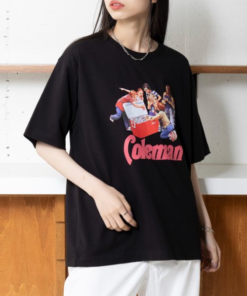 Coleman(Coleman)/◎SETUP7別注商品◎【Coleman / コールマン】プリントTシャツ ユニセックス 半袖 クルーネック レトロ グラフィック/img04