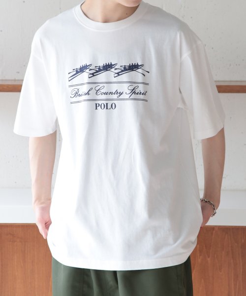 POLO BCS(ポロ　ビーシーエス)/◎SETUP7別注商品◎【POLO BCS / ポロ ビーシーエス】Boat oversize print Tee プリントT Tシャツ ユニセックス 半袖/img16