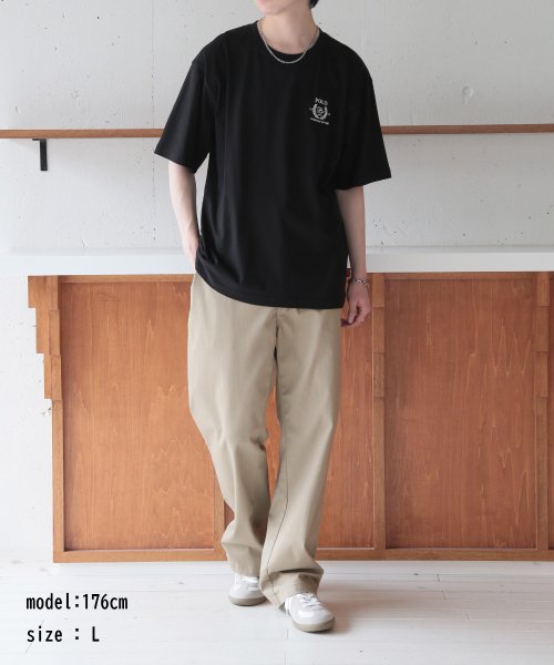 POLO BCS(ポロ　ビーシーエス)/◎SETUP7別注商品◎【POLO BCS / ポロ ビーシーエス】Laurel oversize print Tee プリントTシャツ ユニセックス 半袖/img04